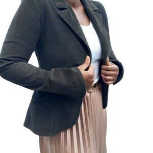 ZARA TRF Corduroy Blazer Jacket High-Low Jacket L /M